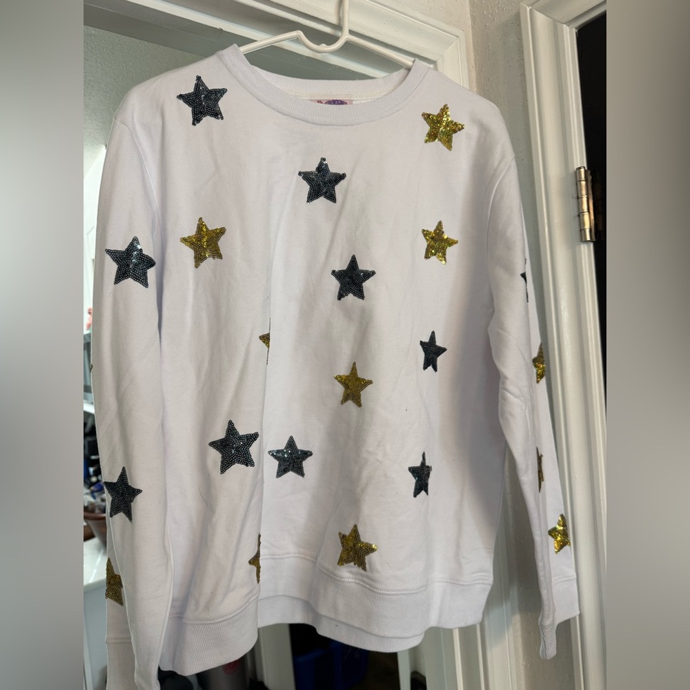 Sparkle city sequined sweat shirt